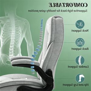 Gray Administrative Office <b>Chair</b> <b>Rotating</b> Computer Study <b>Chair</b> - Product Image 2