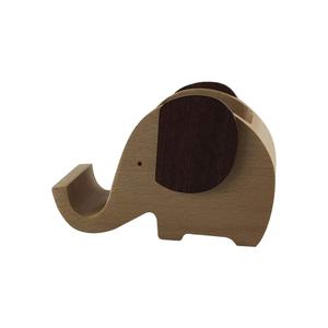 Portalápices de Madera Hecho a Mano con Forma de Elefante, Soporte para Móvil, Juguetes Decorativos de Madera para el Hogar, Oficina, Escuela, Precio al por Mayor AMGE AMW0970 - Product Image 1