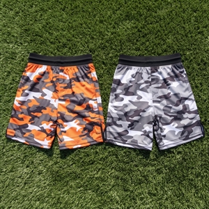 Pantalones Cortos Deportivos de Malla Sublimados Personalizados, Uniformes Deportivos, Pantalones Cortos de Malla de Camuflaje, Fabricante de Pantalones Cortos de Boxeo de Malla 100% Poliéster, Unisex - Product Image 2
