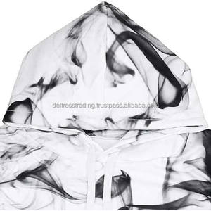 Sweat-shirt à capuche imprimé graphique Galaxy 3D unisexe avec poches logo personnalisé Streetwear style décontracté solide respirant - Product Image 4