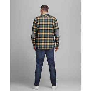 Wholesale Autumn Winter <b>Men</b> Casual Flannel Plaid <b>Shirts</b> Vintage <b>Fleece</b> Fitted Plaid Adult Size Fashion Cotton Flannel <b>Shirt</b> - Product Image 2