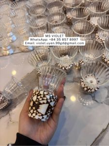 แก้วมาร์ตินี่ทรงเปลือกหอย 99 แก้ว ทำด้วยมือ ความจุ 20-100 มล. ของขวัญสำหรับงานแต่งงาน วันครบรอบ งานเลี้ยงเพื่อนเจ้าสาว วันเกิด งานเลี้ยงสละโสด - Product Image 3