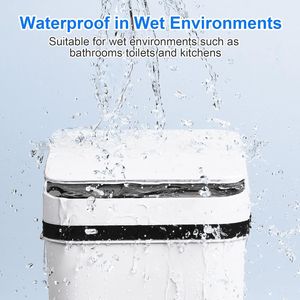 Set di 2 Pattumiere Elettriche Intelligenti da 8,3 Litri, Senza Contatto, con Sensore di Movimento Automatico, Piccole e Sottili, per Camera da Letto e Ufficio - Product Image 3