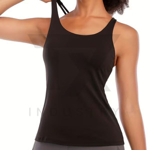 เสื้อกล้ามรัดรูปทรง Racerback สำหรับผู้หญิง คอกลม แขนกุด เหมาะสำหรับออกกำลังกาย โยคะ แห้งเร็ว ชุดออกกำลังกาย - Product Image 5