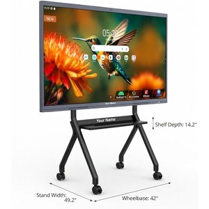55-Inch 4K UHD Android 14 Interactive Smart Electronic Whiteboard 10-Point <b>Touch</b> <b>Screen</b> <b>Monitor</b> for Conference & Classroom Use - Product Image 2