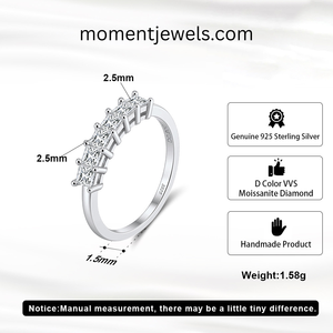 Bague de mariage minimaliste avec pierres taillées carrées, argent 925, finition or, bijoux fins pour femmes, bijoux élégants pour femmes - Product Image 4