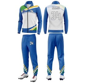 Chaqueta Deportiva de Fútbol Cortavientos e Impermeable con Forro de GALEFLEECE, Cierre de Cremallera, Pantalones con Estampado por Sublimación, Temporada de Primavera - Product Image 2