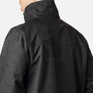 Chaquetas Cortavientos de Invierno con Capucha para Hombre - Ajuste Cómodo, Logotipo Frontal, Transpirables, Ecológicas, de Poliéster/Nailon de Alta Calidad para Uso Diario - Product Image 4