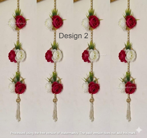 Guirnaldas Florales Artificiales Hechas a Mano para Decoración de Bodas, Fondo de Escenario y Decoración Festiva del Hogar, Decoración para Haldi, Mehndi y Diwali - Product Image 3