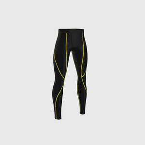 Men's Eco-Friendly <b>Black</b> <b>Long</b> <b>Sleeve</b> Compression Shirt Crew Neck Quick Dry Solid Spandex/Polyester Blend Fitness <b>Top</b> - Product Image 4
