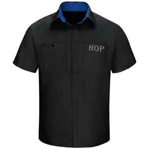Chemise de mécanicien de course professionnelle pour hommes, vêtements de travail industriels en coton, uniforme, fabricant OEM, chemises de course en coton pour hommes - Product Image 5