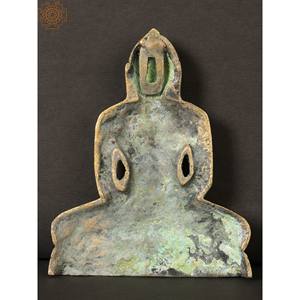 5 pouces dernier Jain Tirthankara 'Mahavir' tenture murale faite à la main en Inde en laiton - Product Image 4