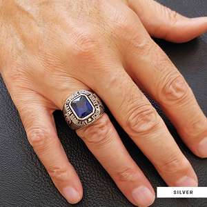 Bague BOJ RCJ 006 personnalisée en argent et diamant, bague de diplôme universitaire unisexe, cadeau pour les occasions de fête, prix bas - Product Image 4