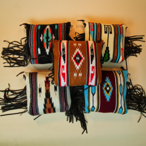 New Unique Design Hand Tooled Fringe Handbags Multi Color Aztec Saddle <b>Blanket</b> Sling Bags Bohemian Stylish Bags for Women's - Product Image 4