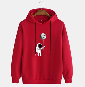 Sweat à capuche unisexe 100 % coton de haute qualité pour la gym et le streetwear printanier – Tissu polaire respirant à impression numérique - Product Image 2