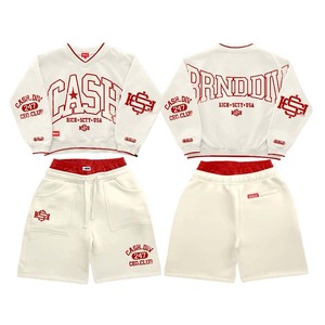 Conjunto Deportivo de Malla para Hombre, Estilo Hip Hop, 100% Algodón, con Estampado por Transferencia de Calor, Secado Rápido y Transpirable, OEM - Product Image 1