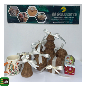 Rattan <b>Christmas</b> <b>Tree</b> Natural Woven Craft for Festive Home Decoration <b>Table</b> Centerpieces and Retail Displays Vietnam - Product Image 2