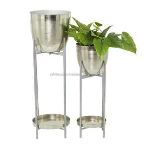 Luxury Decorative Metal Flower Vase Mirror Finish Interior Bulk Export Premium Textured Surface Metal Flower Vase Flower Vase - Product Image 1