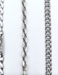 Bracelet pour homme en argent 925 plaqué rhodium, style vintage, maillons cubains avec motif dragon, chaîne classique, bracelet jonc pour usage quotidien - Product Image 3