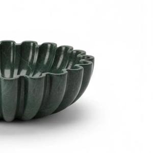 Cuenco de Flores de Mármol Verde Tallado a Mano, Cuenco Decorativo de Piedra Natural, Lavabo de Lujo para Baño, Decoración del Hogar - Product Image 5