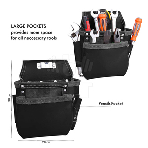 Professional Best Quality Made Tool Bag With Belts Wholesale Men's Pure Leather Tool Kit Belts - Product Image 2