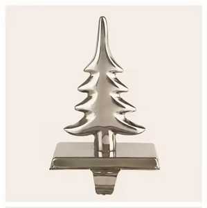 Elegant Holiday <b>Stocking</b> Hook Premium Metal Accent for Festive Decoration Themes - Product Image 2