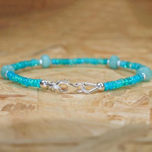 <b>BRACELET</b> WITH TURQUOISE <b>BEADS</b> boho turquoise <b>bracelet</b> minimalist <b>bead</b> <b>bracelet</b> handmade turquoise jewelry - Product Image 1