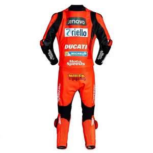 Combinaison de course Jack Miller Rucati MotoCP en cuir de vachette et de kangourou 1,3 mm, combinaison de moto/Traje avec protection CE - Product Image 2