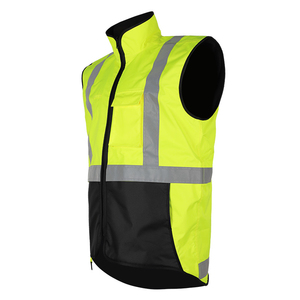Chaleco de Seguridad para Hombre, Diseño Personalizado, Cuello Alto, Sin Mangas, Reversible, Transpirable, de Lona Impermeable, Precio de Fábrica, Venta al Por Mayor - Product Image 6