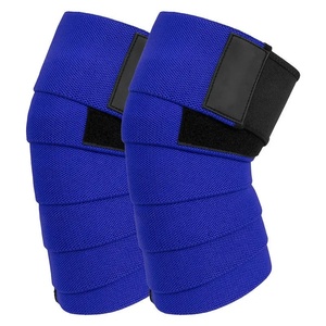 Heavy Duty Knee Wraps For Squats And Powerlifting Elastic Compression Knee Support Straps For <b>Weight</b> Training Bodybuilding - Product Image 2
