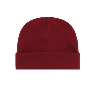 Custom Beanie <b>Hat</b> Blank Plain Cuffed Knitted Skull Cap Winter Warm <b>Navy</b> Blue Headwear - Product Image 4