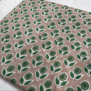 Hand Block Printed Cotton <b>Fabric</b>, Indian Textile, Traditional Sanganeri <b>Fabric</b> wholesale - Product Image 1