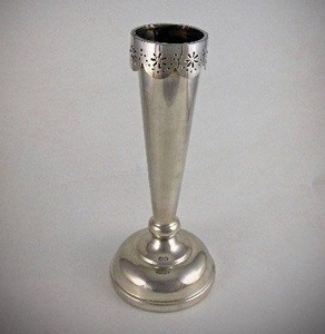 Vase en métal argenté de style nouveau, fait à la main, décoratif, pour fleurs, pour la décoration intérieure du salon, du bureau, vase de sol - Product Image 2
