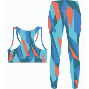Manufacturer New Arrival Women’s <b>Gym</b> Fitness Set Sublimation Print Seamless Yoga Bra and <b>Leggings</b> Made in Pakistan OEM ODM - Product Image 3