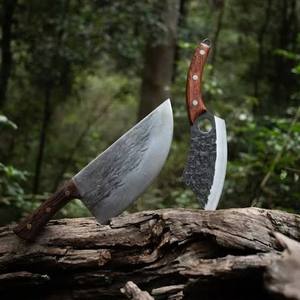 Couteau Viking Seax en acier à haute teneur en carbone, lame droite, pour bushcraft, chasse, survie, manche en bois avec étui en cuir, ODM DIY - Product Image 3