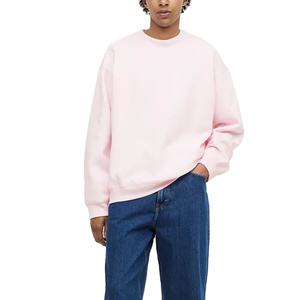 Nouveau Sweat-shirt en coton de haute qualité Sweat-shirt en polaire uni personnalisé Sweat-shirt surdimensionné à col rond pour hommes - Product Image 4