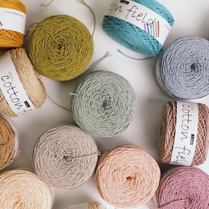 combed cotton yarn COTTON FIELD 100% Cotton <b>Crochet</b> Yarn Spun Yarn for Hand Knitting 80g Ball cotton thread for <b>crochet</b> - Product Image 4