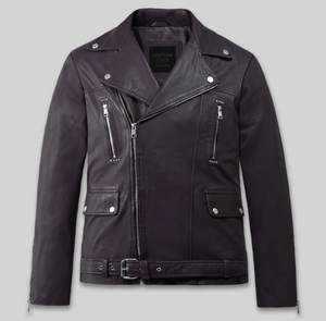 Chaqueta de Cuero para Hombre, a la Moda, Resistente al Viento, Chaqueta de Cuero para Hombre y Mujer, Estilos Personalizados, Charlotte Burnt, Múltiples Colores, Chaqueta de Cuero 2006 - Product Image 1