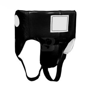 Protège-guêtres de boxe en cuir PU durable avec soutien de taille réglable, personnalisable pour l'entraînement et la compétition - Product Image 1