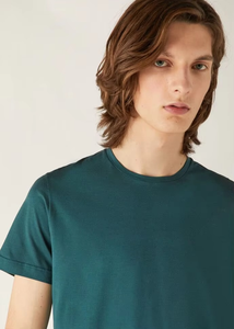 Low MOQ 100% Cotton Plain Plus Size Men's T Shirts Top Trending Design Plain Round Neck Men T Shirt For Sale OEM Custom Service - Product Image 3