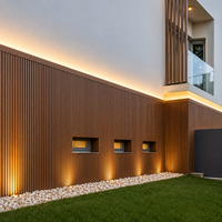 Revêtement extérieur en WPC à grain de bois anti-corrosion moderne avec design 3D pour une utilisation en extérieur