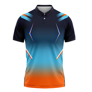 T-shirt de sublimation SoccerMax Pro, logo personnalisé, polyester à séchage rapide, évacuation de l'humidité, col rond, manches courtes, unisexe, dégradé - Product Image 1