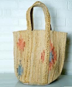 2026 Summer Bohemian Style Handmade Jute <b>Basket</b> <b>Bag</b> High Quality Women's Beach Messenger <b>Bag</b> Wholesale - Product Image 1