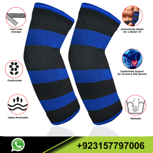 Manchon de compression double épaisseur pour coudes et genoux, personnalisé, pour haltérophilie et musculation, durable, grande taille, vente en gros - Product Image 2