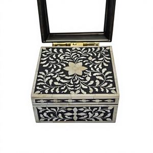 Caja de almacenamiento de productos pequeños de moda para mujer, joyero de madera para accesorios de mujer, calidad duradera, fácil de ajustar - Product Image 1