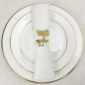 Elegant Metal Napkin Rings for Dining Table Luxury Reusable Eco-Friendly Durable Customizable Table Decor for Wedding Party - Product Image 6