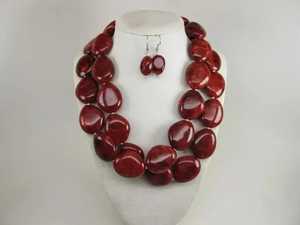Collier ras du cou en résine perlée fait main, rose, écologique, pour la Saint-Valentin et Noël, bijou fantaisie tendance et élégant - Product Image 6
