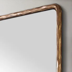 Handmade Copper Wall <b>Mirror</b> <b>Rectangular</b> Industrial Design Art Decor for Living Room Home Decor Single-piece Package - Product Image 2