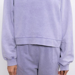 Sudadera con Capucha de Estilo Casual para Invierno, Lavado Ácido, 100% Algodón, Felpa Transpirable, Ecológica y de Secado Rápido para Mujer - Product Image 6