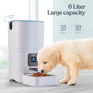 Distributeur automatique intelligent pour chats avec une capacité de 6 L, écran LCD et alimentation programmable - Product Image 3
